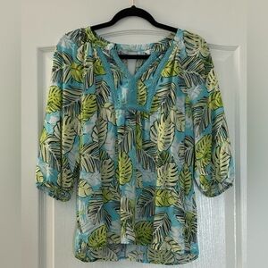 Crown & Ivy Palm Leaves Shirt